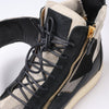 Giuseppe Zanotti High-top Sneakers Camouflage x Leather in Black, Size 40 EU Secondhand