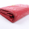 Gucci GG Marmont 466492 Leather Compact Wallet Red Secondhand