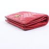 Gucci GG Marmont 466492 Leather Compact Wallet Red Secondhand