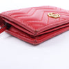 Secondhand Gucci GG Marmont 466492 Leather Compact Wallet Red