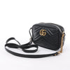 Gucci GG Marmont Leather Crossbody Bag in Black Secondhand