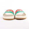 Gucci Interlocking G Rubber Sandals in Ivory 655265, Size 44 EU Secondhand