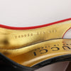 Gucci Slingback Leather Strap Pumps in Black x Red 740058, Size 37.5 EU Secondhand