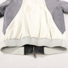 Gucci Litriang Leather Biker Jacket in Metallic Gray x White x Black, 48 IT Secondhand