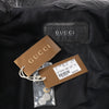 Gucci Litriang Leather Biker Jacket in Metallic Gray x White x Black, 48 IT Secondhand