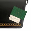 Gucci vintage black leather shoulder bag