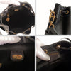 Gucci vintage black leather bucket bag