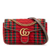 Gucci Small GG Marmont Houndstooth Tweed Flap Crossbody Secondhand