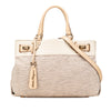 Secondhand Ferragamo Gancini Canvas Satchel