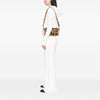 Fendi Pequin Gingham Canvas And Raffia Baguette Satchel Secondhand