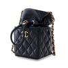 Chanel Mini Quilted Calfskin Drawstring Bucket Bag Secondhand