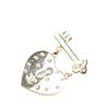 Secondhand Chanel Gold Plated Heart Lock and Key Brooch Pin