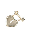 Secondhand Chanel Gold Plated Heart Lock and Key Brooch Pin