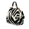 Secondhand Dolce & Gabbana Medium Faux Fur Zebra Print Miss Sicily Satchel