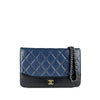 Chanel Bicolor Quilted Aged Calfskin Gabrielle Wallet On Chain Secondhand