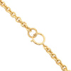 Chanel CC Gold Plated Quilted Pendant Necklace Secondhand