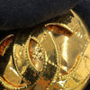 Chanel CC Gold Plated Quilted Pendant Necklace Secondhand