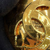 Chanel CC Gold Plated Quilted Pendant Necklace Secondhand