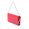 Dior Patent Cannage Embossed Lady Dior Rendez Vous Short Chain Wallet Secondhand