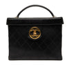 Chanel CC Stitched Calfskin Turnlock Vanity Case Secondhand