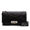 Chanel Quilted Lambskin Retro Label Shoulder Bag Secondhand