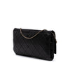 Chanel Quilted Lambskin Retro Label Shoulder Bag Secondhand
