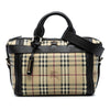 Burberry Haymarket Check Coated Canvas Top Handle Bag Secondhand