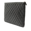 Chanel Large Quilted Lambskin Double Stitch O Case Clutch Secondhand
