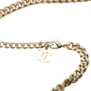 Chanel Gold Plated and Lambskin Camellia Chain Belt Secondhand
