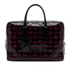 Prada Spazzolato Leather Geometric Applique Briefcase Secondhand