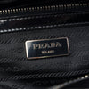 Prada Spazzolato Leather Geometric Applique Briefcase Secondhand