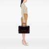 Prada Spazzolato Leather Geometric Applique Briefcase Secondhand