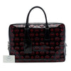 Prada Spazzolato Leather Geometric Applique Briefcase Secondhand