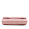 Chanel CC Quilted Iridescent Caviar Flap Card Holder on Chain Secondhand