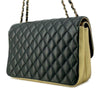 Chanel Medium Quilted Metallic Lambskin CC Chic Double Flap Secondhand