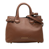 Burberry Small Grainy Calfskin and House Check Banner Satchel Secondhand
