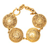 Chanel Gold Plated Medallion Link Bracelet Secondhand