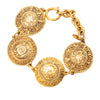 Chanel Gold Plated Medallion Link Bracelet Secondhand