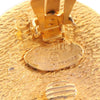 Chanel Gold Plated 31 Rue Cambon Button Clip On Earrings Secondhand