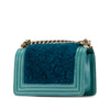 Chanel Small Bicolor Shearling Boy Flap Secondhand