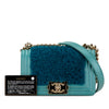 Chanel Small Bicolor Shearling Boy Flap Secondhand