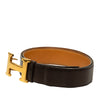 Hermès Box Calf and Togo Constance H Reversible Belt Secondhand