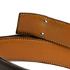 Hermès Box Calf and Togo Constance H Reversible Belt Secondhand