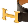 Hermès Box Calf and Togo Constance H Reversible Belt Secondhand