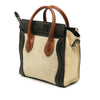 Celine Nano Tricolor Canvas and Leather Luggage Tote Secondhand