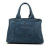 Prada Denim Canapa Logo Tote Secondhand