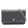 Chanel CC Quilted Caviar Wallet on Chain Secondhand