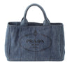Prada Denim Canapa Logo Tote Secondhand