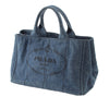 Prada Denim Canapa Logo Tote Secondhand