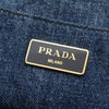 Prada Denim Canapa Logo Tote Secondhand